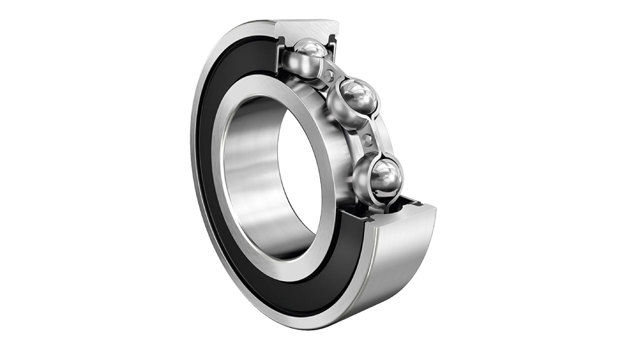 INOX ball bearings (FAG) FAG S6006-2RSR 30×55×13 mm (1/3)