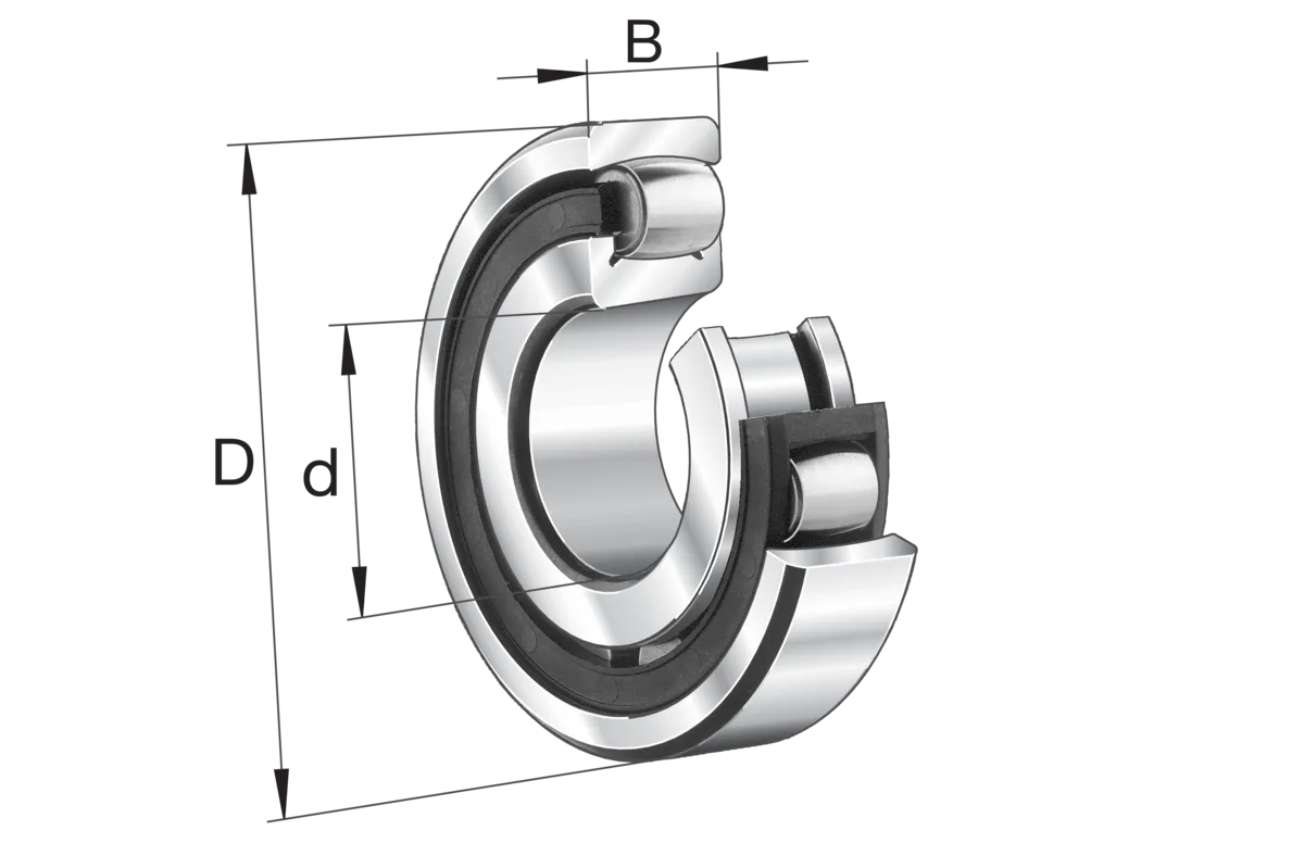 Barrel roller bearings (FAG) FAG 20209-K-TVP-C3 45×85×19 mm (1/3)