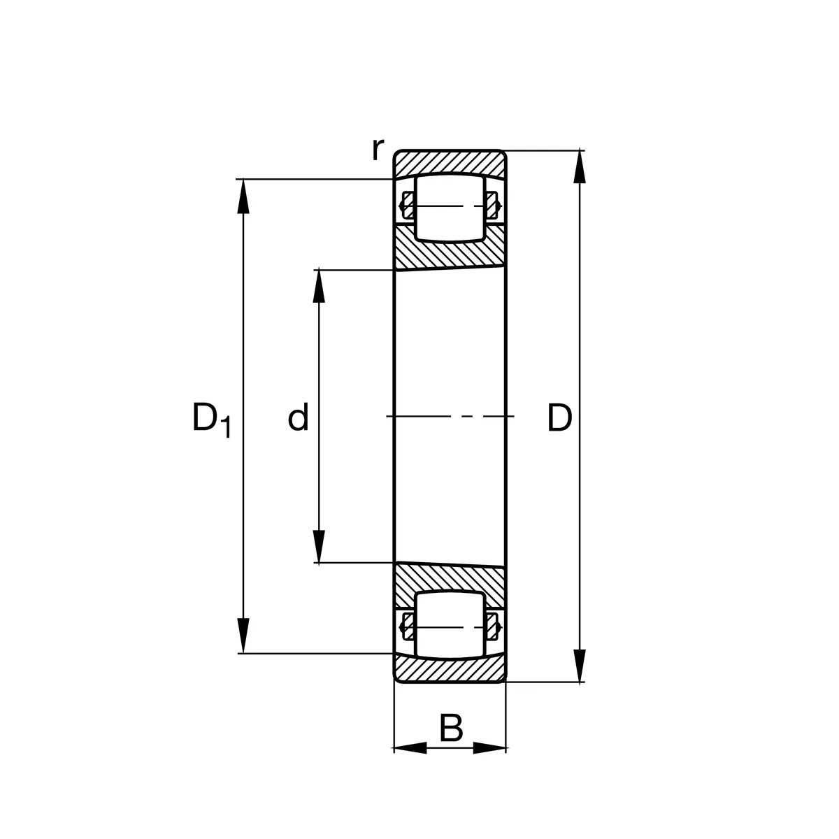 Barrel roller bearings (FAG) FAG 20209-K-TVP-C3 45×85×19 mm (2/3)