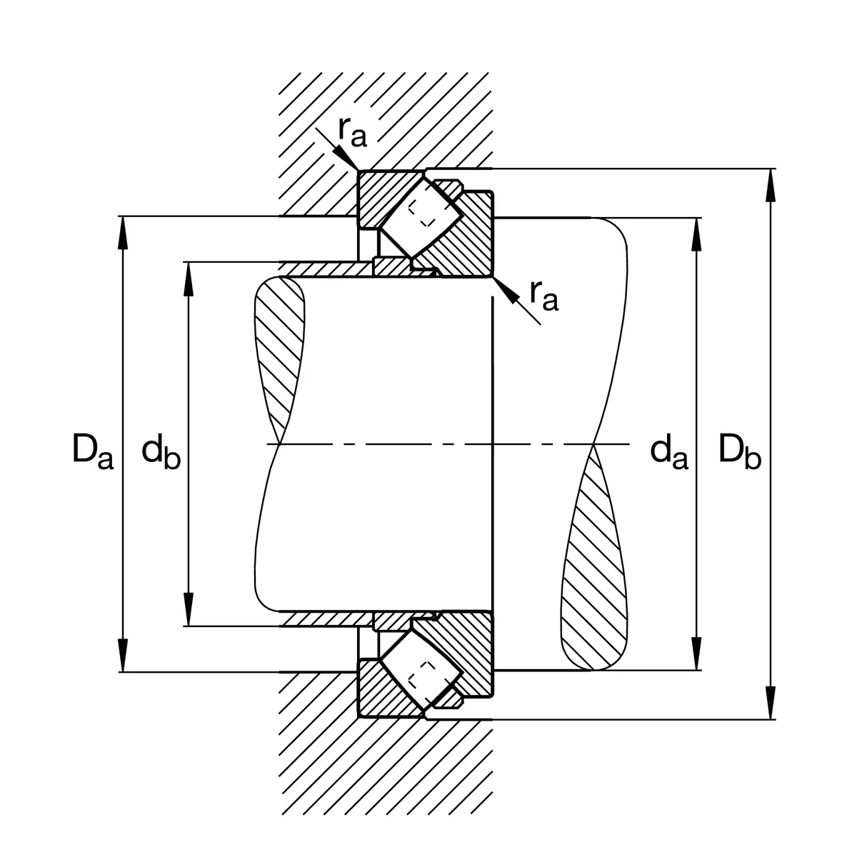 Axial spherical roller bearings (FAG) FAG 29248-E1-MB 240×340×60 mm (3/3)