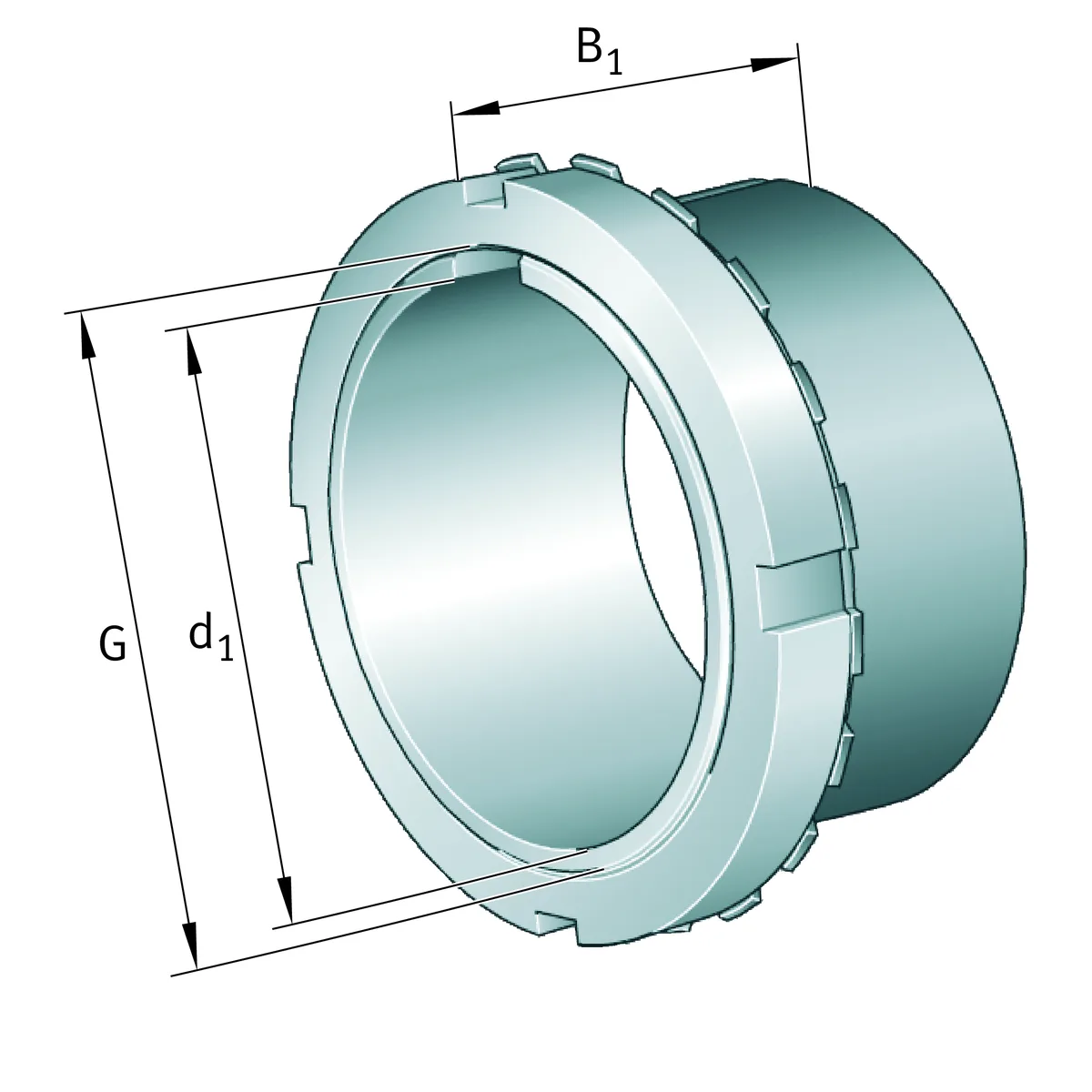 Adapter sleeves (FAG) FAG H206 25×45×27 mm (1/2)